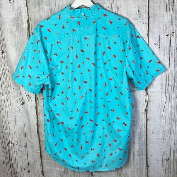 Chubbies Watermelon Print Button Front Stretch Pocket Shirt Size Large Summer - Picture 6 of 10